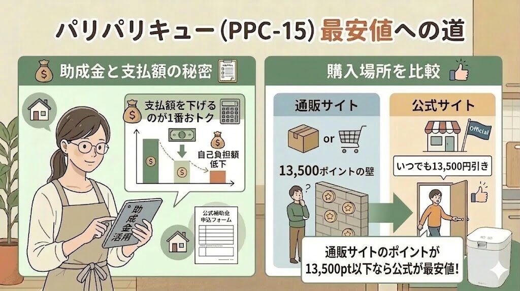 支払額を下げるのが1番安く買うのに効果的