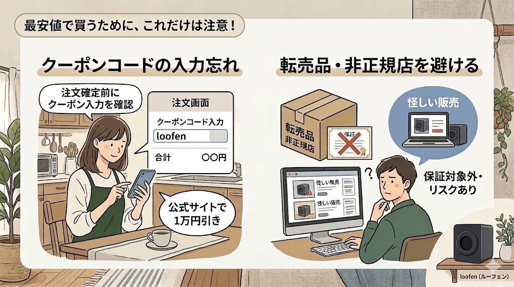 ルーフェンを最安値で購入する際の注意点