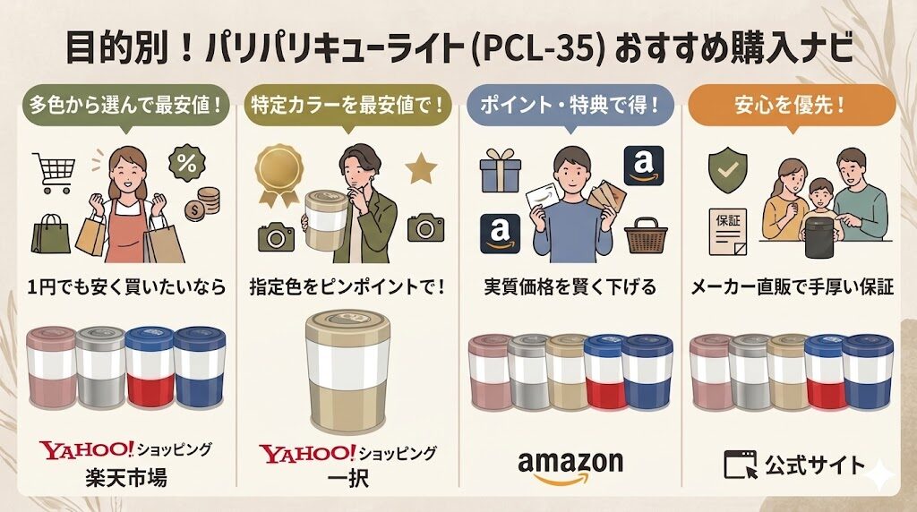 パリパリキューライト(PCL-35)を安く&手厚い保証で買う方法4選