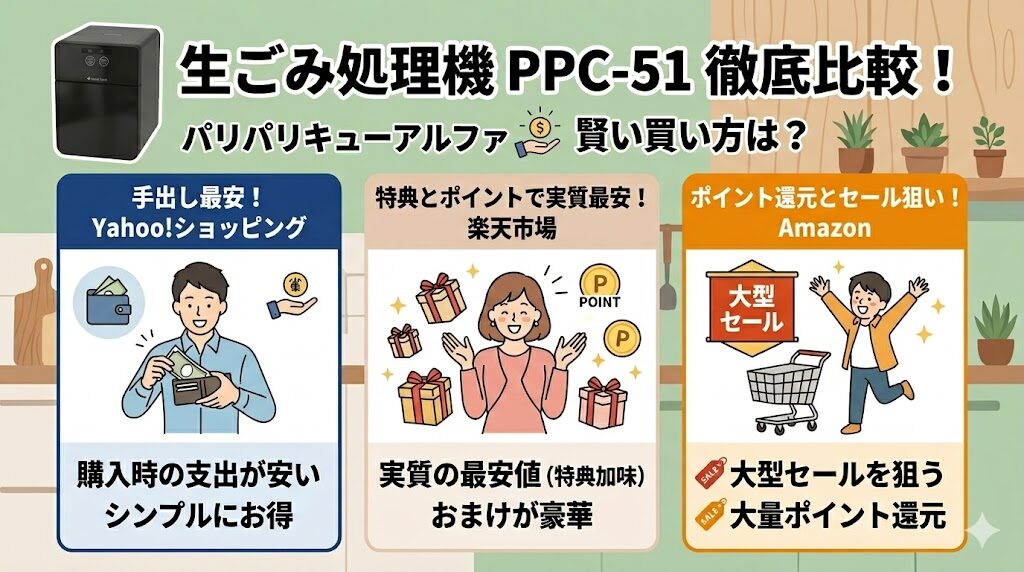 【サイト別最安値】パリパリキューアルファ(PPC-51)を安く買う方法3選
