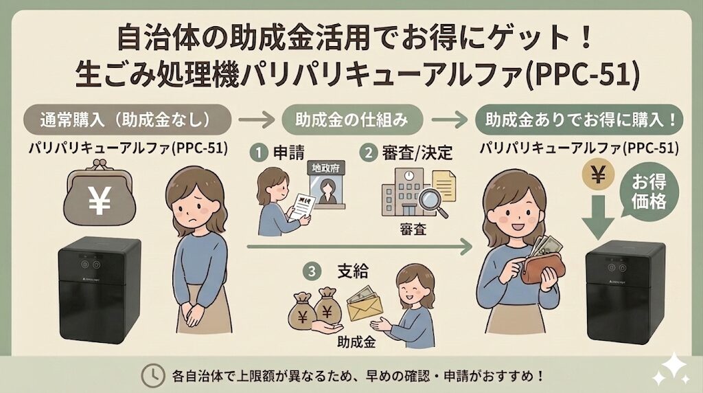 自治体の助成金でパリパリキューアルファ(PPC-51)がさらに安く手に入る