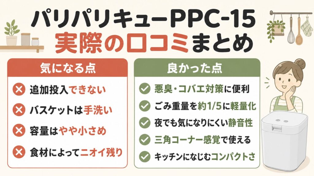 【結論】パリパリキュー(PPC-15)の口コミ
