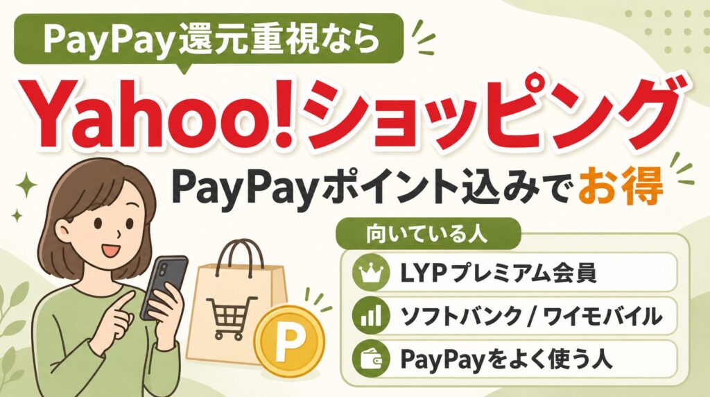 PayPay還元を重視するなら「Yahoo!ショッピング」