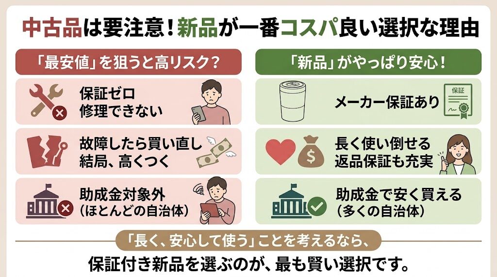 メルカリなどの「中古品」は要注意！最安値で買えても保証ゼロは高リスク