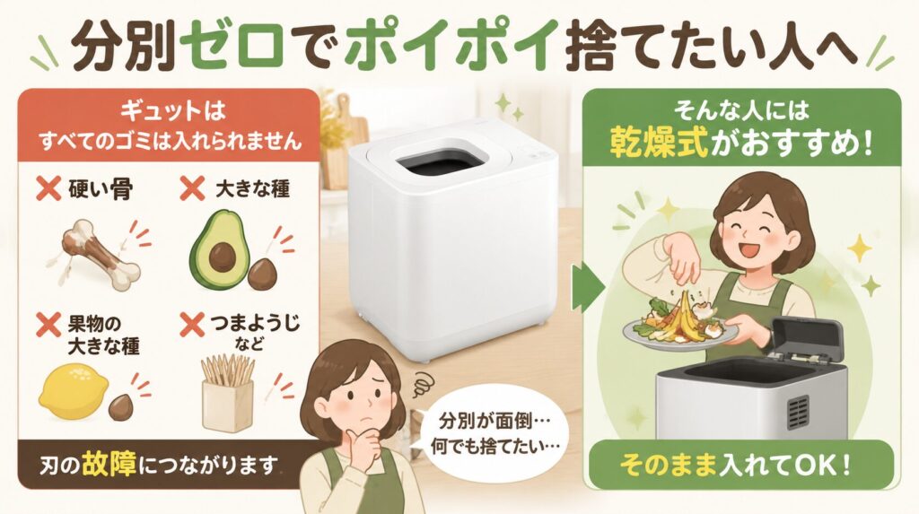 分別を気にせずポイポイ捨てたい人