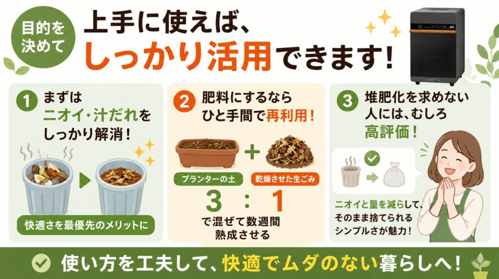 目的の割り切りと再利用の工夫をしよう!