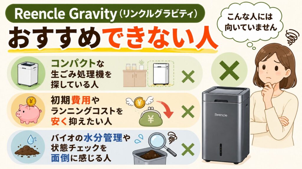 Reencle Gravity(リンクルグラビティ)がおすすめできない人