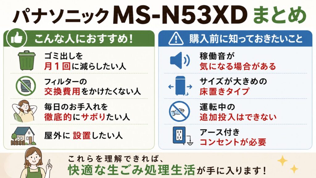 パナソニックMS-N53XDは以下のような人