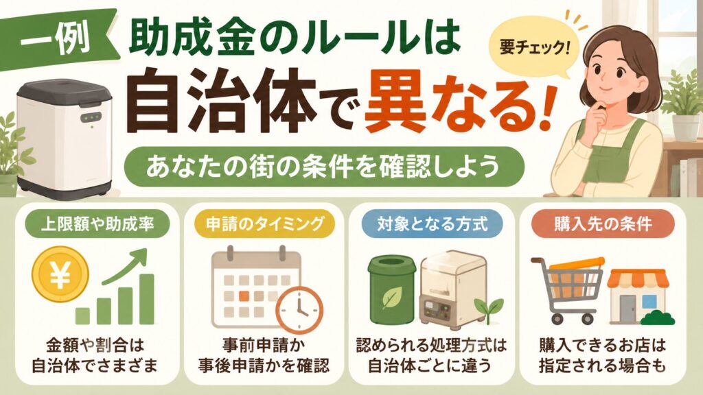 【一例】助成金のルールは各自治体によってバラバラ！どんな違いがある？