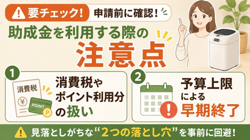 【要チェック】申請前に確認！助成金を利用する際の注意点