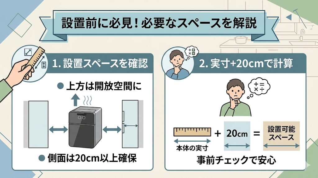 購入前にサイズを把握しておこう！