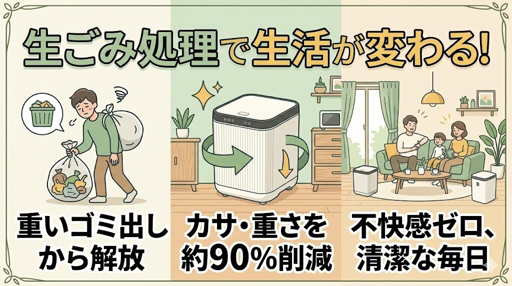 ゴミ出しの回数を劇的に減らしたい人