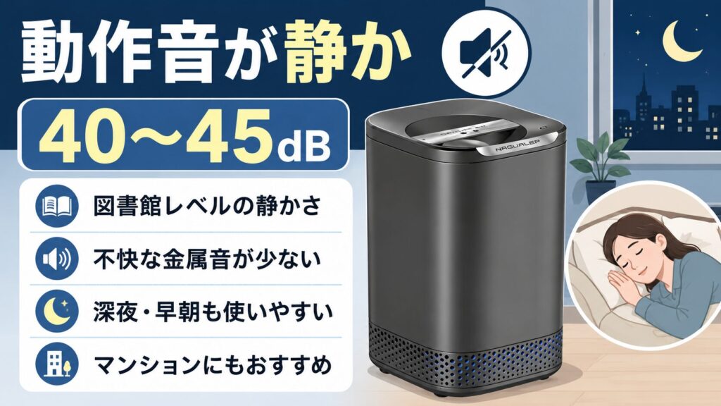 NAGUALEP NA-2は動作音が静か