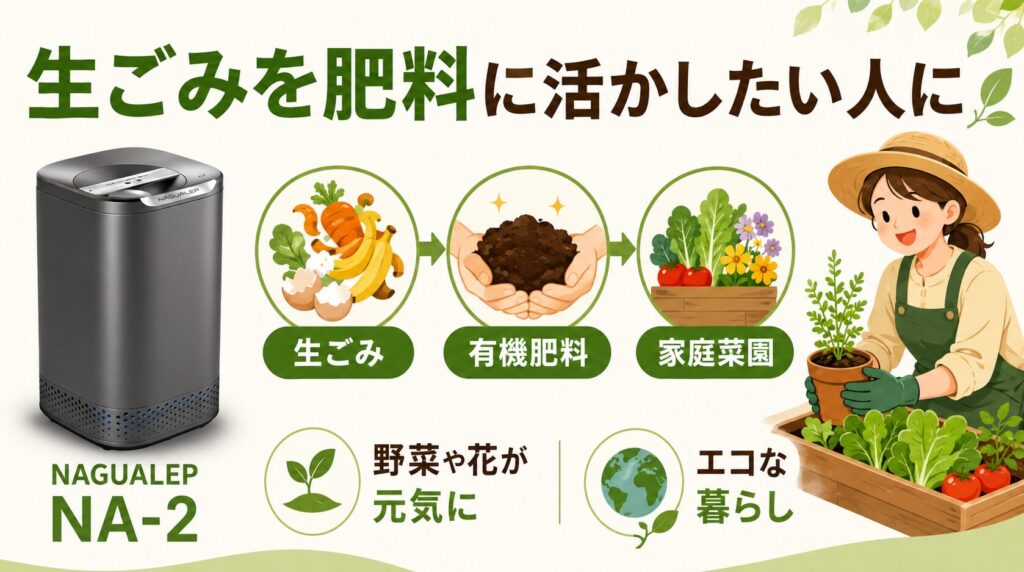生ごみを堆肥化して活用したい人