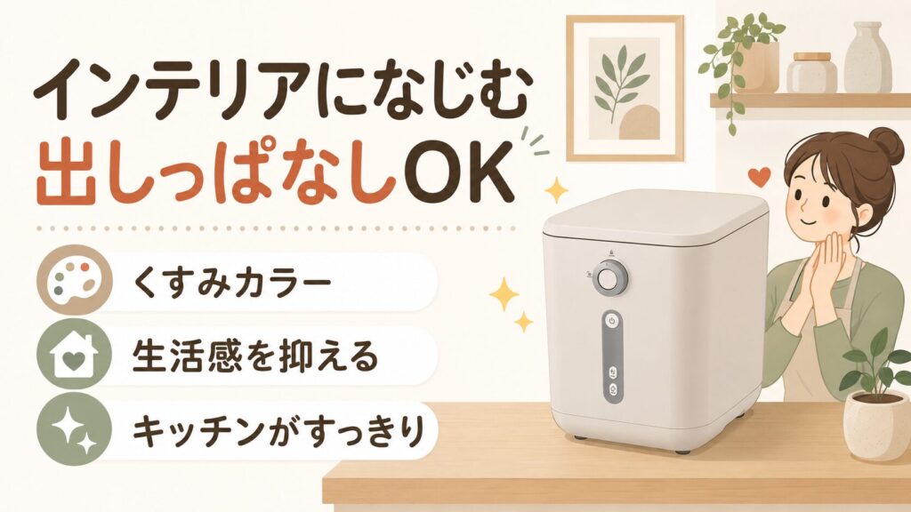 インテリアに馴染む高いデザイン性がいい