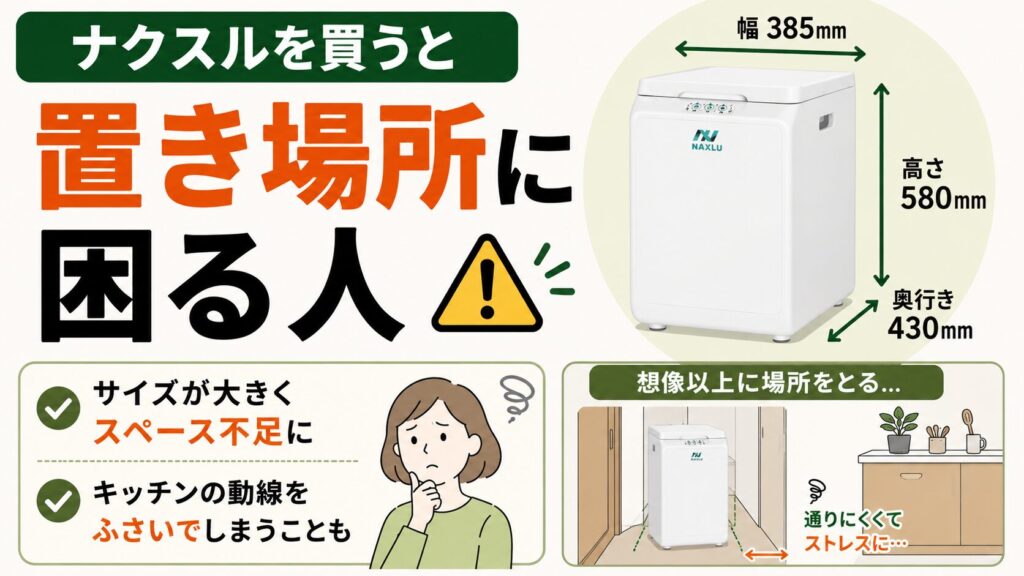 サイズの置き場が確保できない人