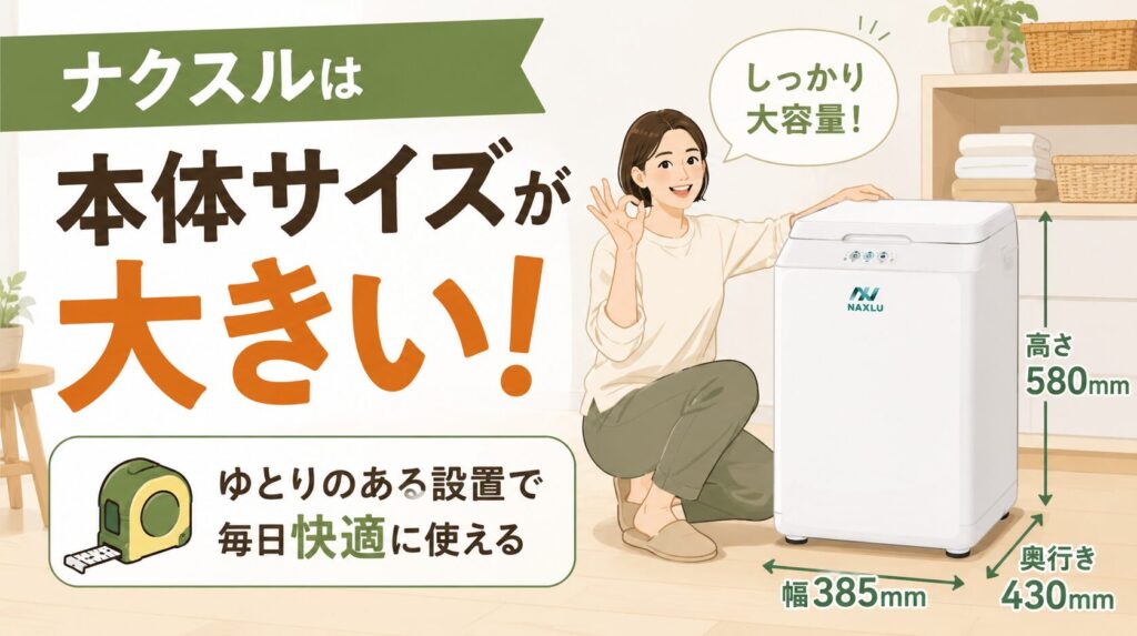 本体サイズが大きい