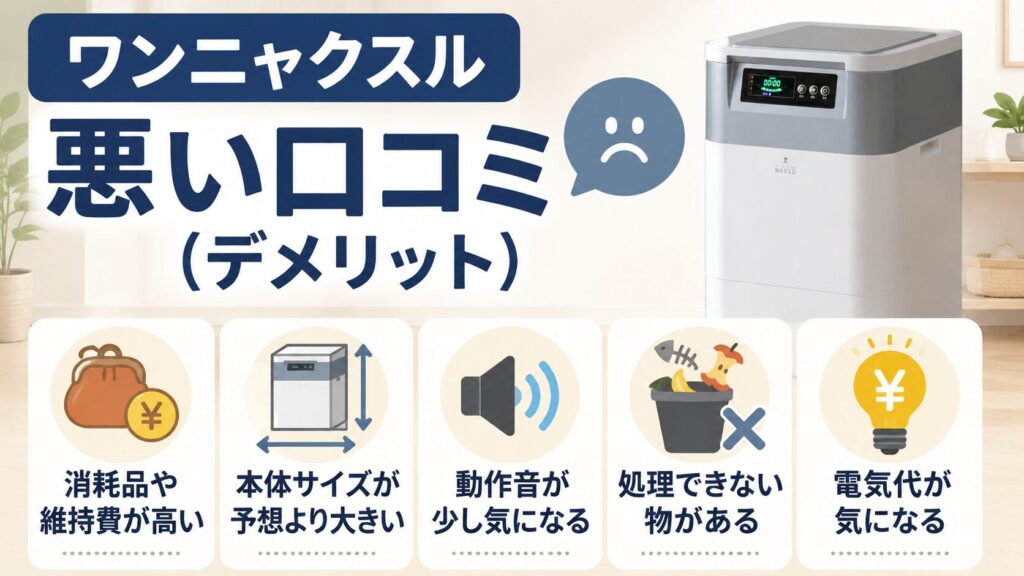ワンニャクスルの悪い口コミとデメリット