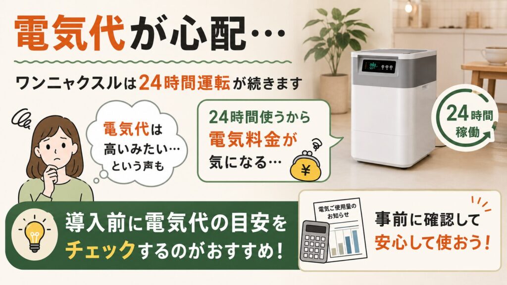 電気代が気になる