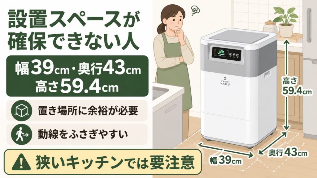 設置スペースが確保できない人