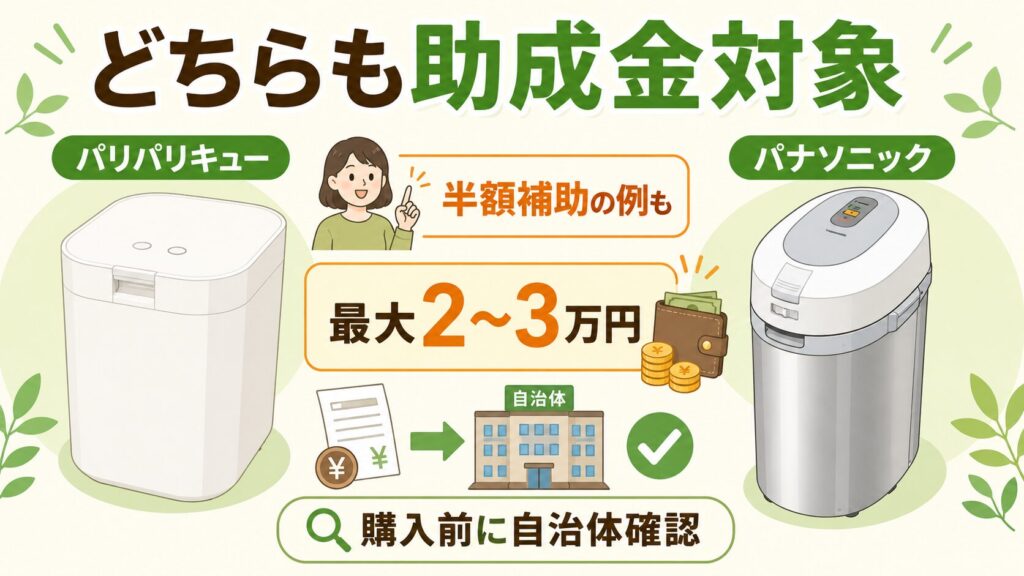 助成金：自治体の助成金対象でお得に買える