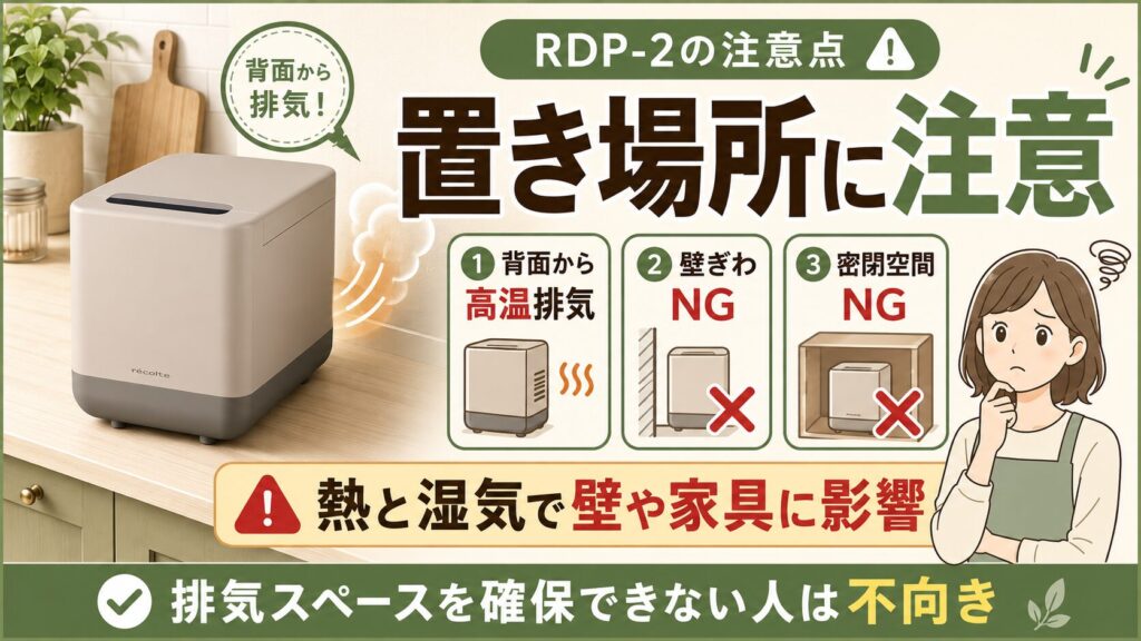 設置スペースの確保（排気への配慮）ができない人
