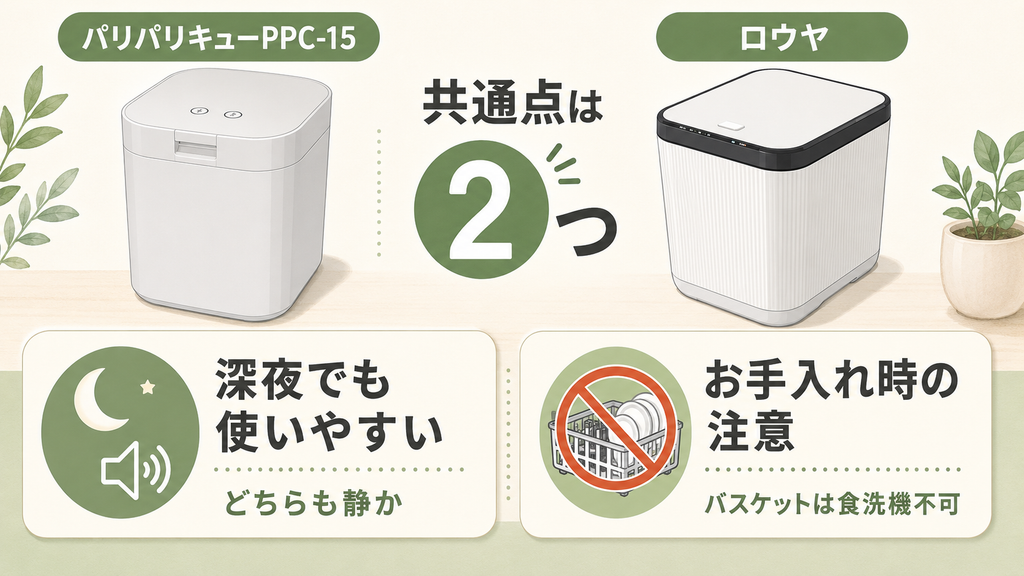 パリパリキューPPC-15とロウヤ生ごみ処理機の共通点