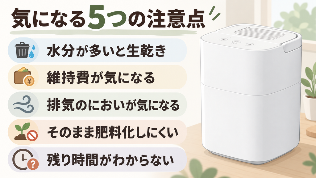 GYUTTOmini(QS678)の悪い口コミ(デメリット)