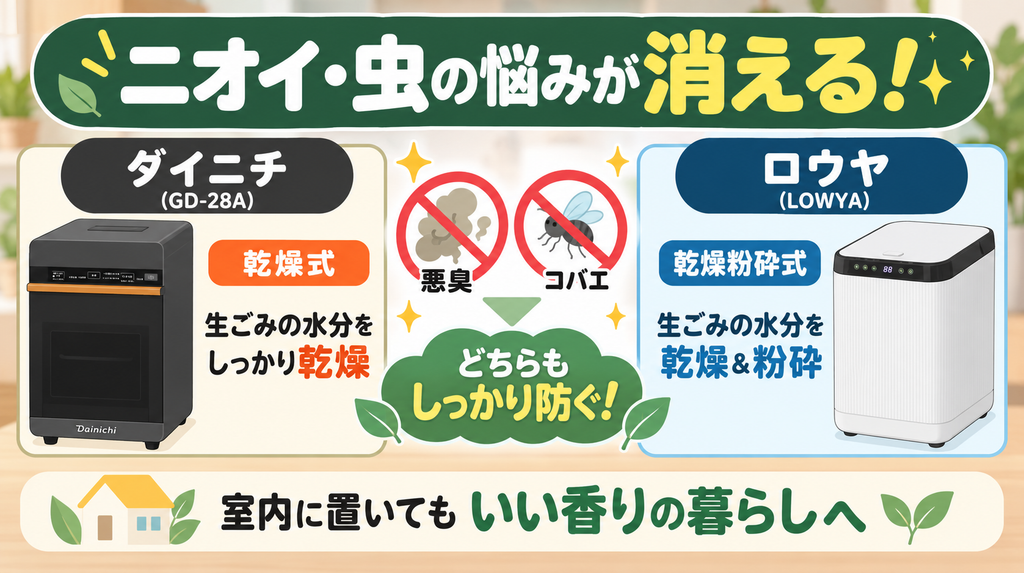 ニオイ・虫対策：どちらも悪臭とコバエの悩みが消滅