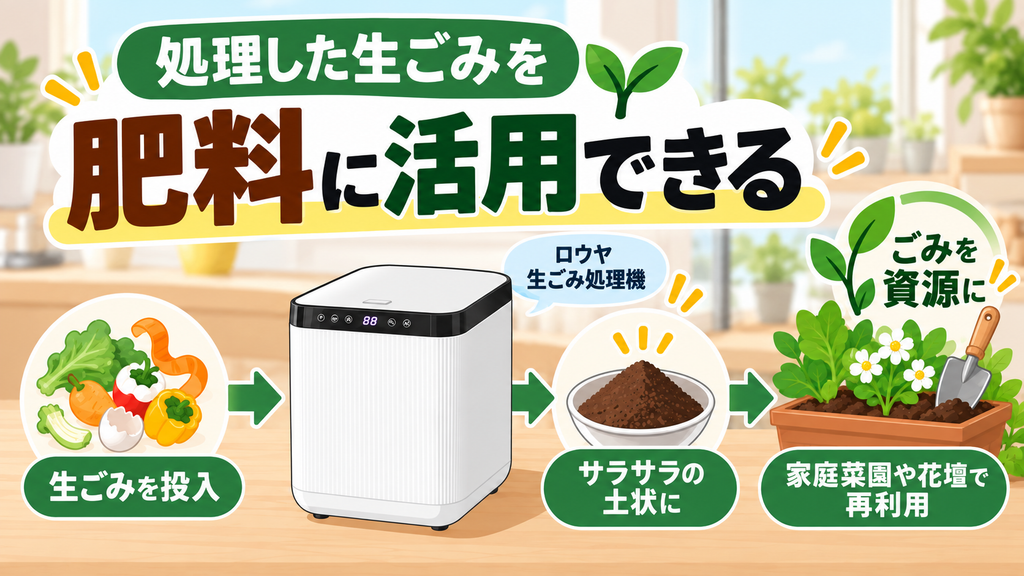 処理した生ごみを肥料として活用したい人